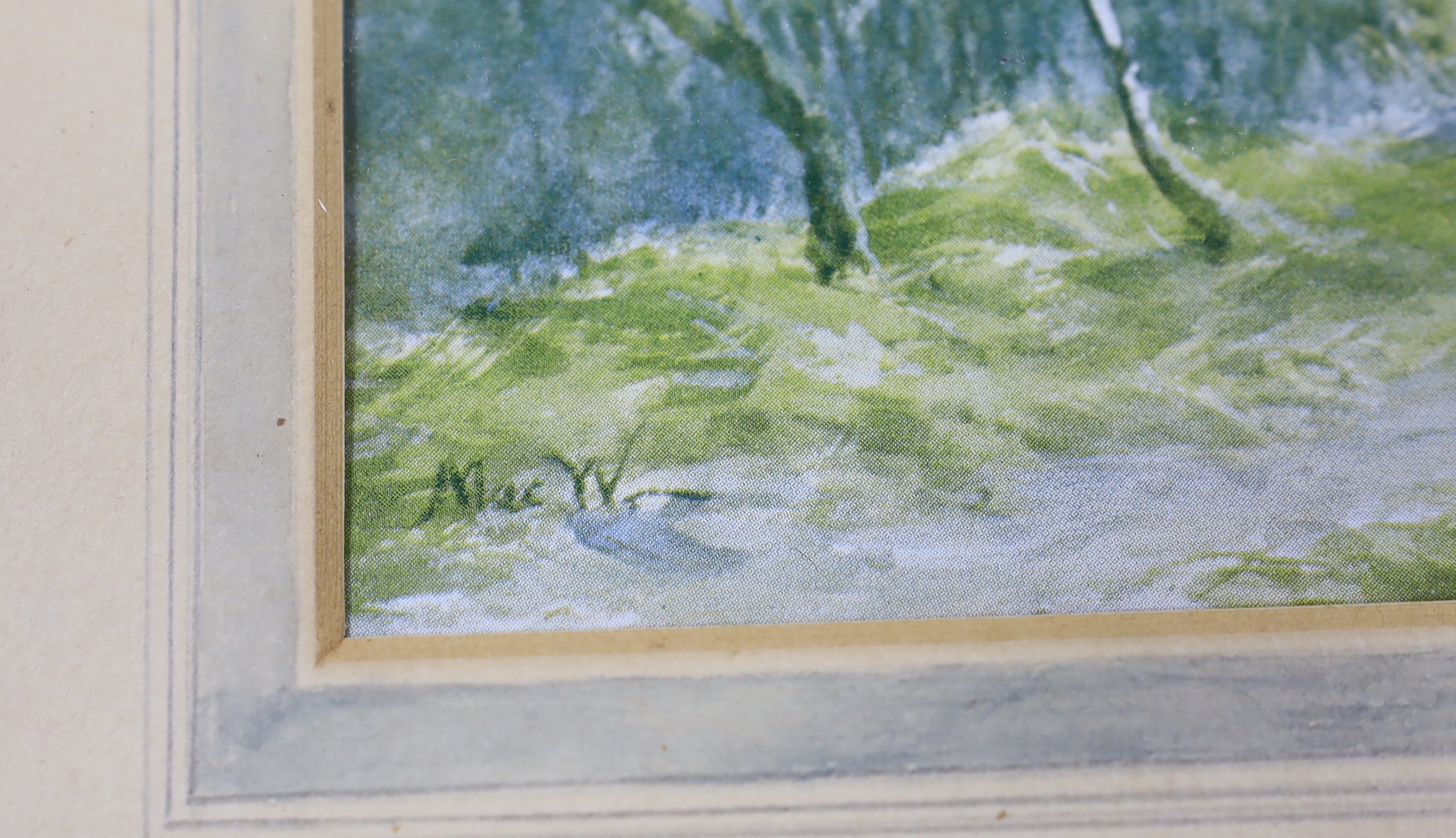John Macwhirter RA (Scottish, 1839-1911), watercolour, Mountainous highland loch scene, signed, 20 x 29cm